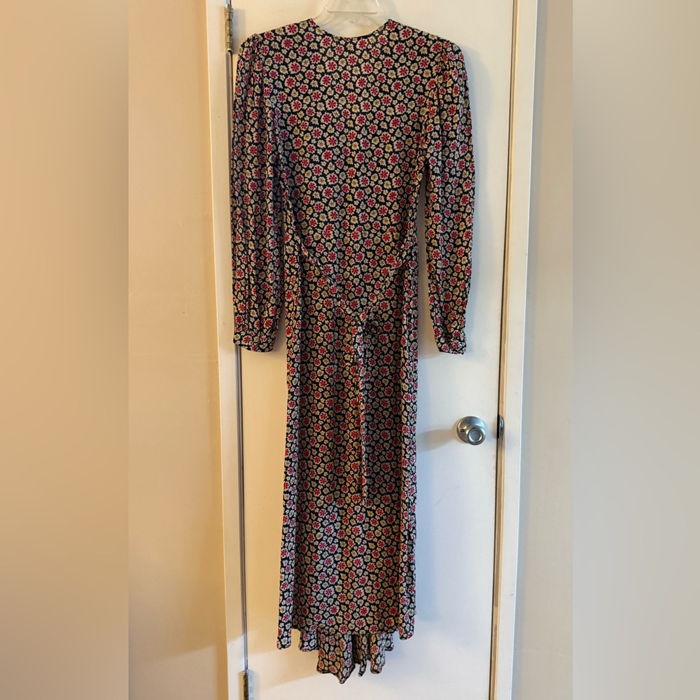 Doen Charleston Maxi Dress in Navy Bellflower Blossom Floral - Picture 4 of 13